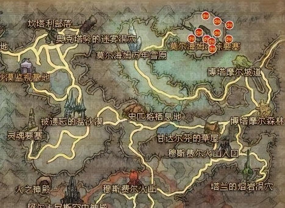 永恒之塔奥德采集1-499采集路线（永恒之塔魔族采集分布1-400熟练度采集地点推荐）-图3