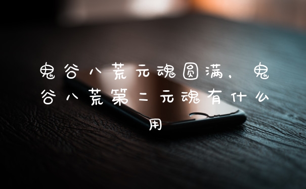 鬼谷八荒元魂圆满，鬼谷八荒第二元魂有什么用