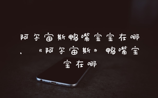 阿尔宙斯鸭嘴宝宝在哪，《阿尔宙斯》鸭嘴宝宝在哪