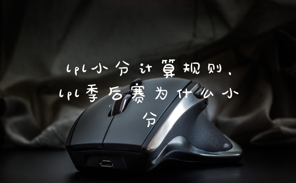 lpl小分计算规则,lpl季后赛为什么小分