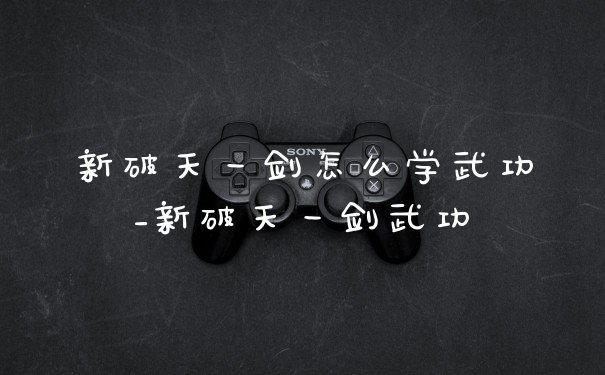 新破天一剑怎么学武功_新破天一剑武功