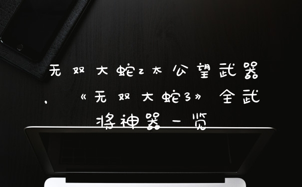 无双大蛇z太公望武器,《无双大蛇3》全武将神器一览