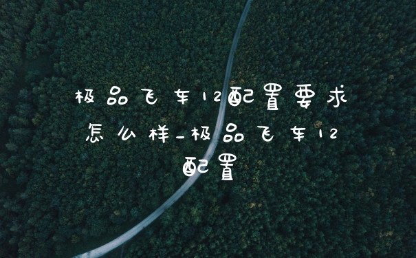 极品飞车12配置要求怎么样_极品飞车12配置