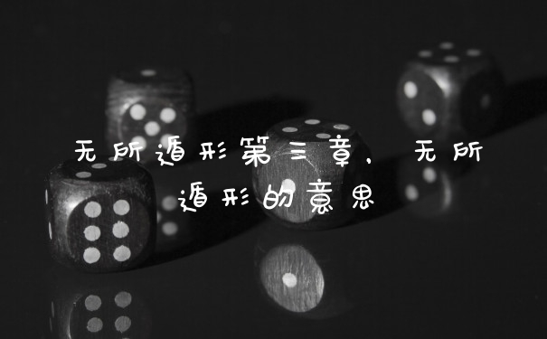 无所遁形第三章,无所遁形的意思