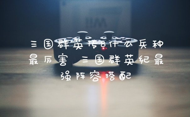 三国群英传8什么兵种最厉害 三国群英纪最强阵容搭配