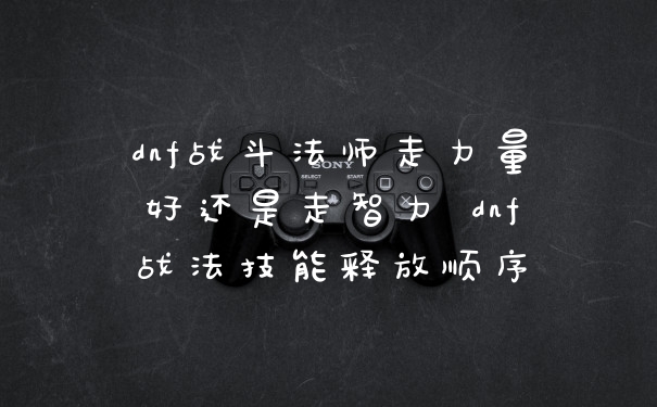 dnf战斗法师走力量好还是走智力 dnf战法技能释放顺序